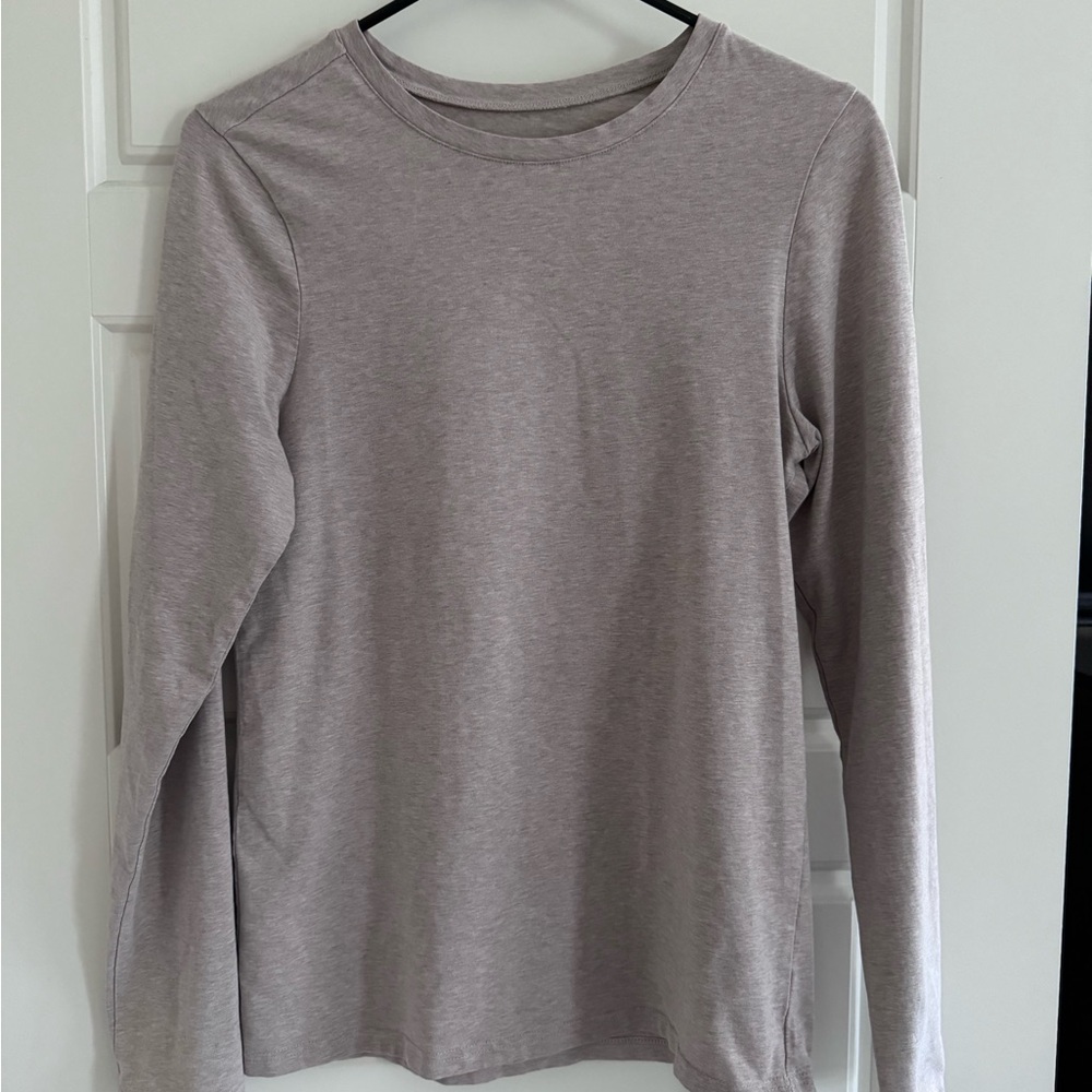 Pact Heathered Oatmeal Long Sleeve - Large